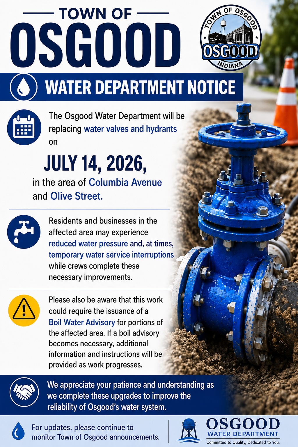 Osgood Water Announcement July 14
